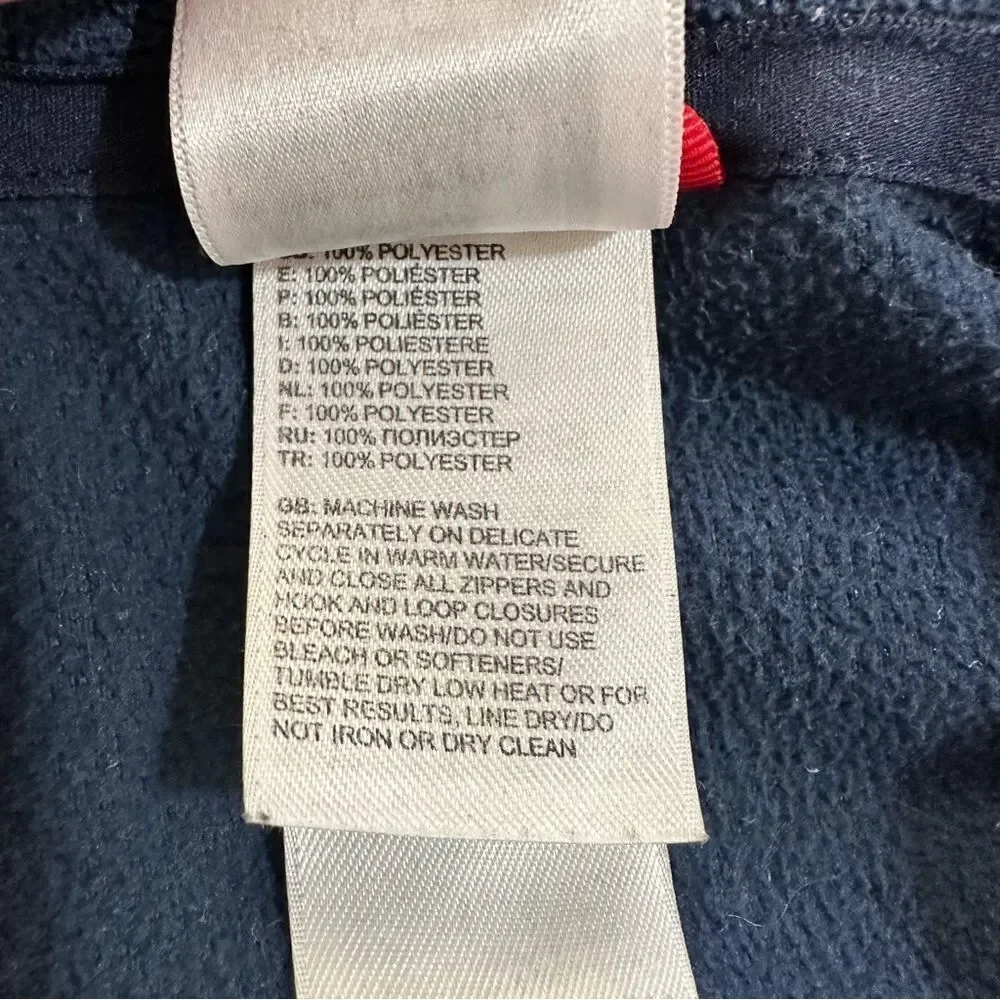 The North Face‎ blue men’s fleece 1/2 zip jacket size L